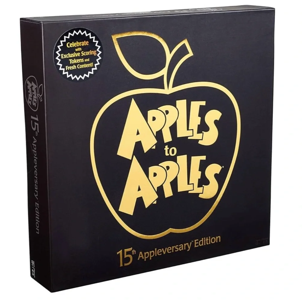 Mattel Apples to Apples Board Game - Black and Gold